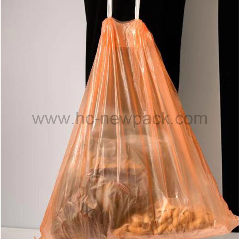 Drawsting garbage bag trash bag