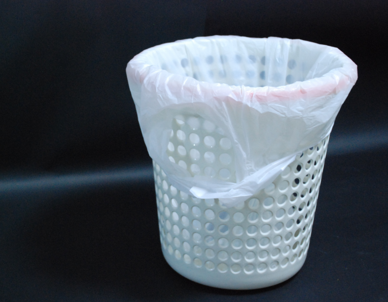 Hdpe Star-sealed garbage bag with handle